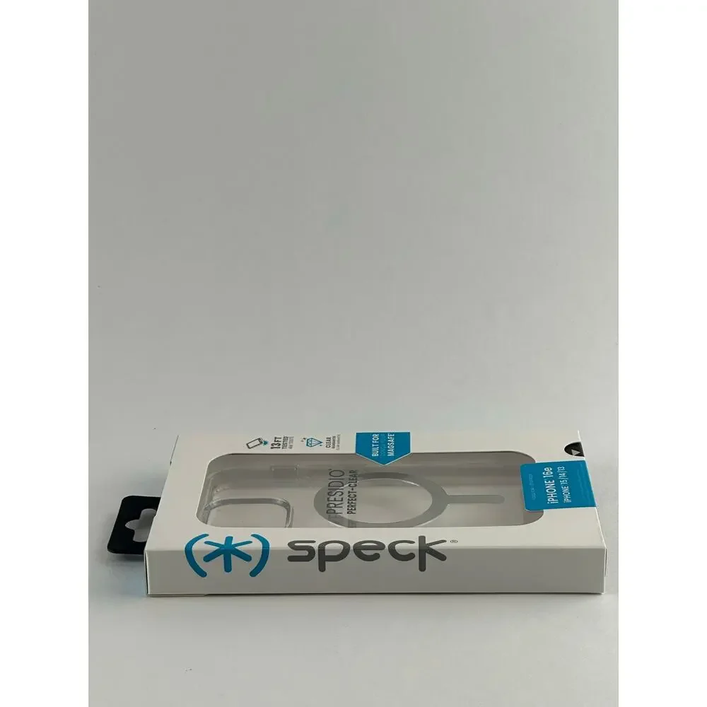 Speck Presidio Perfect-Clear iPhone 16e/15/14/13 MagSafe Case NWT MSRP: $55.00